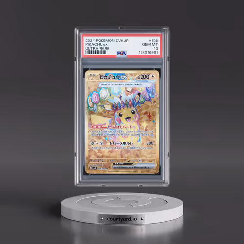2024 Pokémon SV8-Super Electric Breaker #136 Pikachu EX - Holo Ultra Rare (PSA 10 GEM MINT)