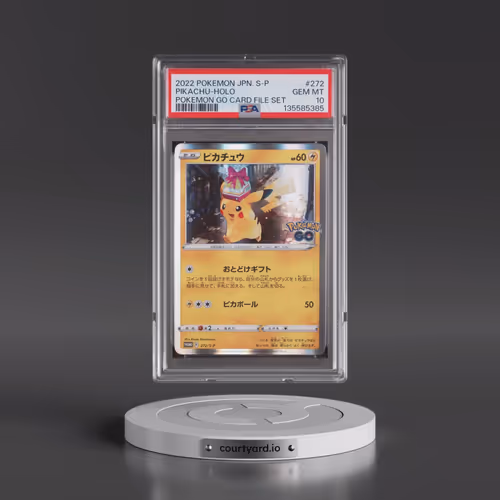 2022 Pokémon S Promo #272 Pikachu - Holo Pokemon Go Card File Set (PSA 10 GEM MINT)