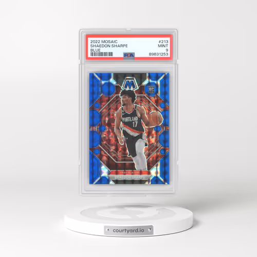 2022 Panini Mosaic #213 Shaedon Sharpe - Blue (PSA 9 MINT)