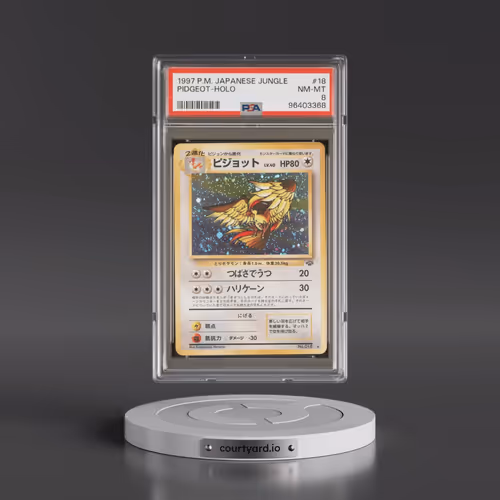 1997 Pokémon Jungle #18 Pidgeot - Holo (PSA 8 NM-MT)