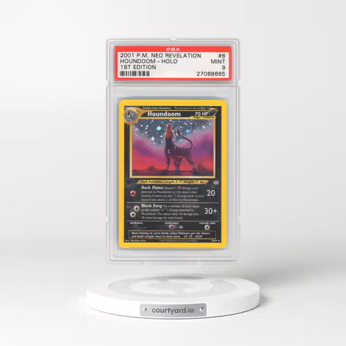 2001 Pokémon Neo Revelation #8 Houndoom - 1st Edition Holo (PSA 9 MINT)