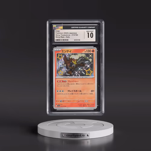 2023 Shiny Treasure ex #213/190 Entei - Shiny Rare Holo (CGC 10 GEM MINT)