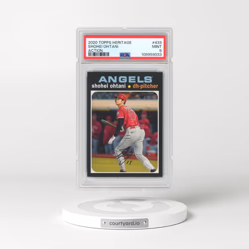 2020 Topps Heritage #433 Shohei Ohtani - Action (PSA 9 MINT)