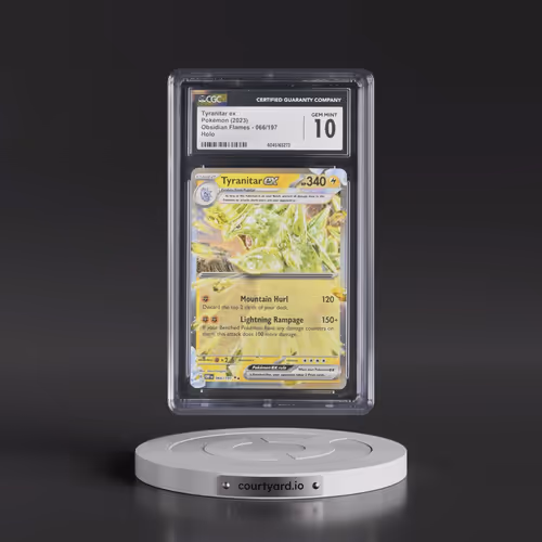 2023 Obsidian Flames - OBF EN #066/197 Tyranitar ex - Holo (CGC 10 GEM MINT)