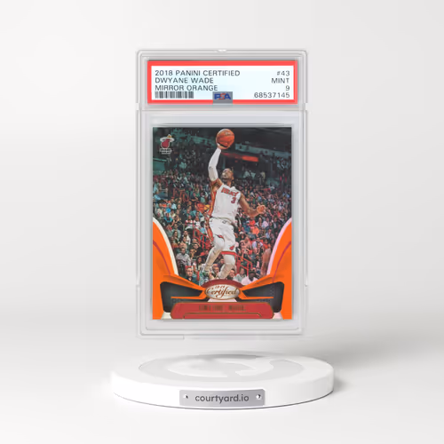 2018 Panini Certified #43 Dwyane Wade - Mirror Orange (PSA 9 MINT)