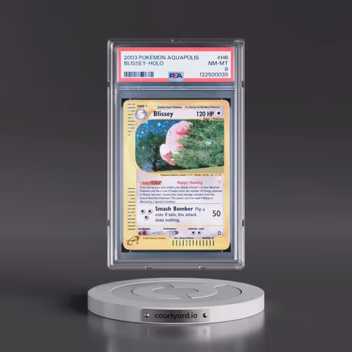 2003 Pokémon Aquapolis #H6 Blissey - Holo (PSA 8 NM-MT)