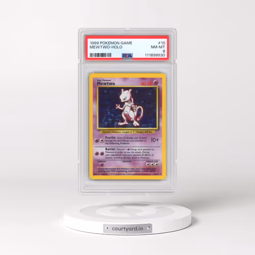 1999 Pokémon Game #10 Mewtwo - Holo (PSA 8 NM-MT)