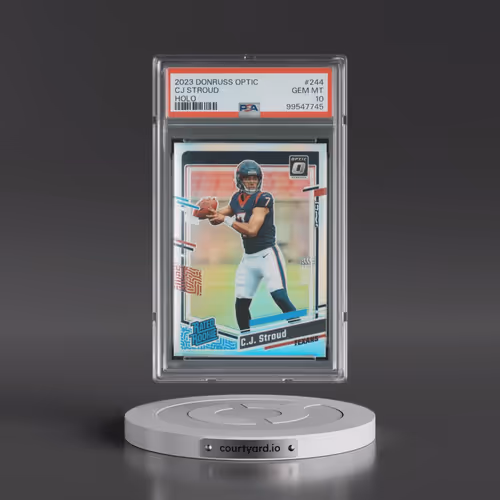 2023 Panini Donruss Optic #244 CJ Stroud - Holo (PSA 10 GEM MINT)