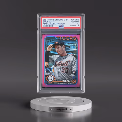 2024 Topps Chrome Update #USC178 Colt Keith - Magenta Refractor (PSA 10 GEM MINT)