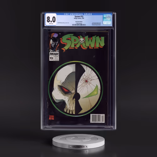 Spawn #12 CGC 8.0 White Pages (Image Comics, 7/93) - Universal Newsstand Edition