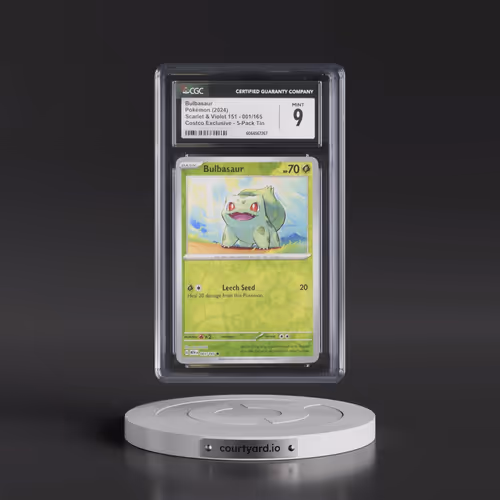 2023 Scarlet & Violet 151 - MEW EN #001/165 Bulbasaur - Costco Exclusive 5-Pack Tin (CGC 9 MINT)
