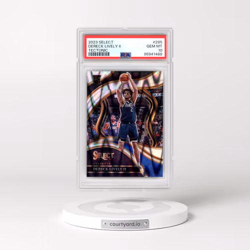 2023 Panini Select #285 Dereck Lively II - Tectonic (PSA 10 GEM MINT)