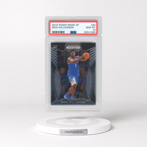 2019 Panini Prizm Draft Picks #64 Zion Williamson (PSA 10 GEM MINT)