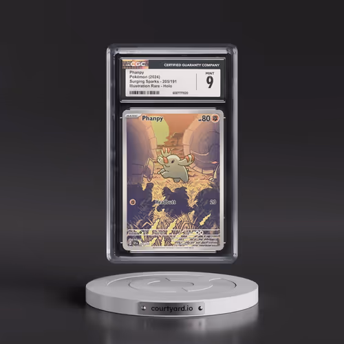 2024 Pokémon Ssp EN-Surging Sparks #205 Phanpy - Illustration Rare (CGC 9 MINT)