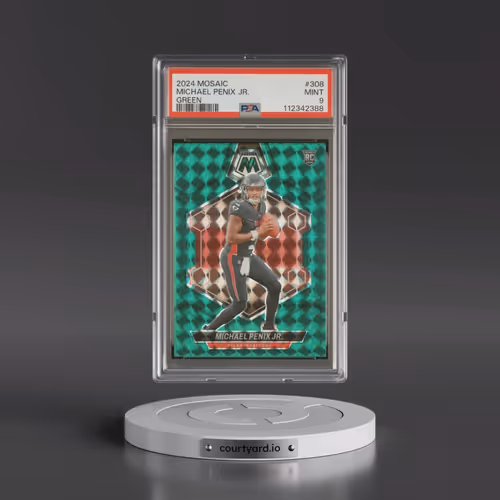 2024 Panini Mosaic #308 Michael Penix Jr. - Green (PSA 9 MINT)
