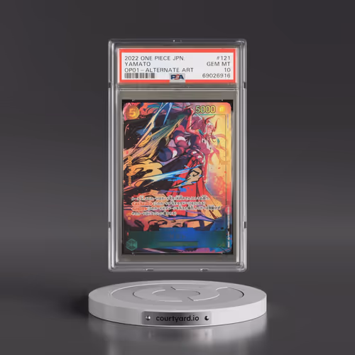 2022 One Piece Japanese OP01-Romance Dawn #121 Yamato - Alternate Art (PSA 10 GEM MINT)
