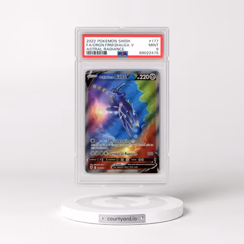 2022 Pokémon Sword & Shield Astral Radiance #177 Origin Forme Dialga V - Holo Full Art (PSA 9 MINT)
