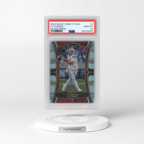 2023 Panini Select Draft Picks #2 CJ Stroud - Silver Prizm (PSA 10 GEM MINT)