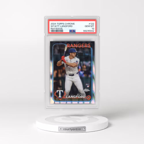 2024 Topps Chrome #122 Wyatt Langford - Raywave (PSA 10 GEM MINT)