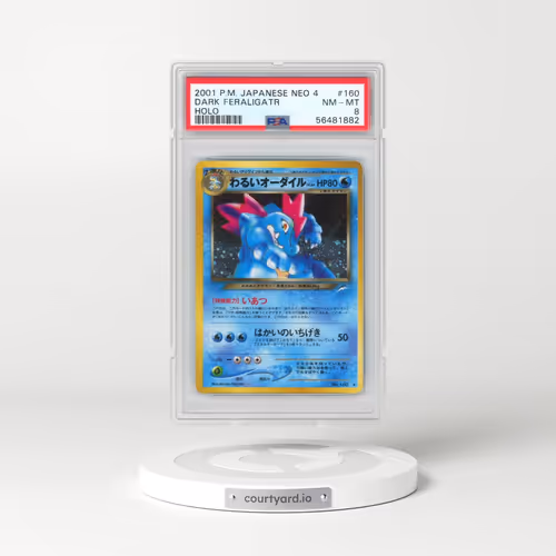 2001 Pokémon Neo 4 #160 Dark Feraligatr - Holo (PSA 8 NM-MT)