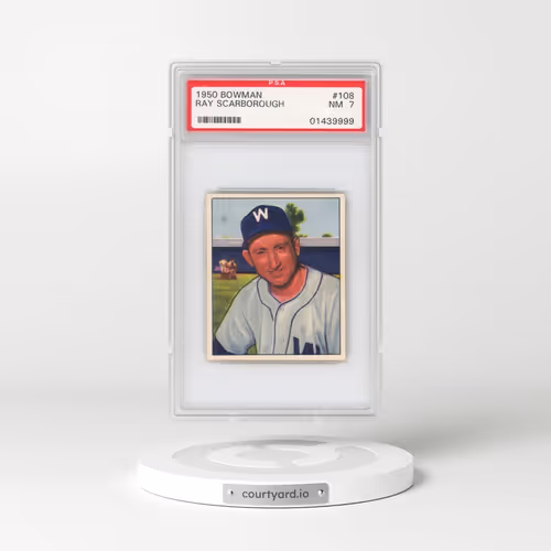 1950 Bowman #108 Rae Scarborough (PSA 7 NM)