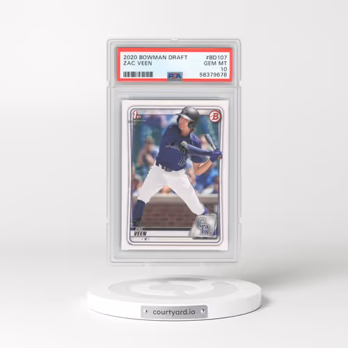 2020 Bowman Draft #BD107 Zac Veen (PSA 10 GEM MINT)