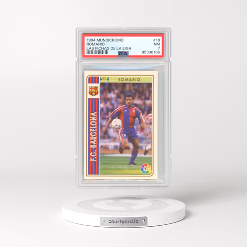1994 Mundicromo Las Fichas de La Liga #18 Romario (PSA 7 NM)