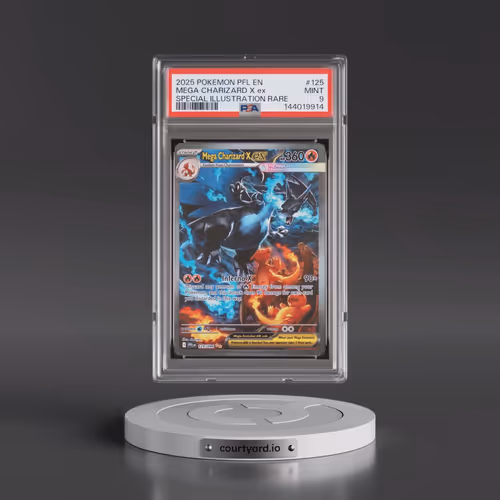 2025 Pokémon Pfl EN-Phantasmal Flames #125 Mega Charizard X EX - Holo Special Illustration Rare (PSA