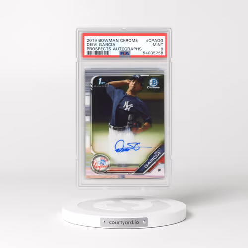 2019 Bowman Chrome Prospects Autographs #CPADG Deivi Garcia (PSA 9 MINT)