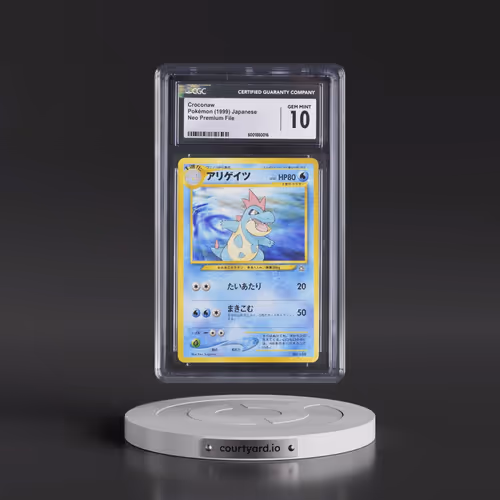 1999 Neo Premium File Croconaw - No Rarity (CGC 10 GEM MINT)