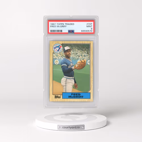 1987 Topps Traded #74T Fred McGriff (PSA 9 MINT)