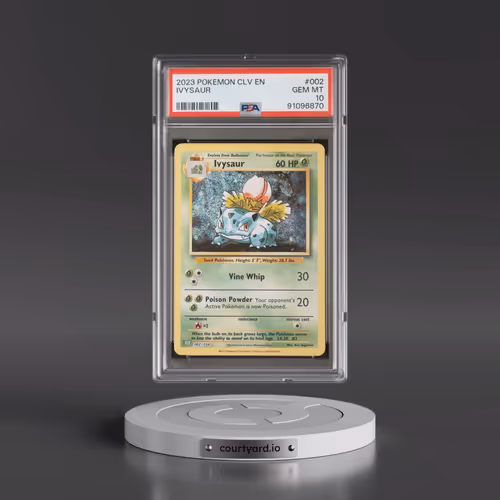 2023 Pokémon CLV-Trading Card Game Classic Venusaur & Lugia EX Deck #002 Ivysaur (PSA 10 GEM MINT)