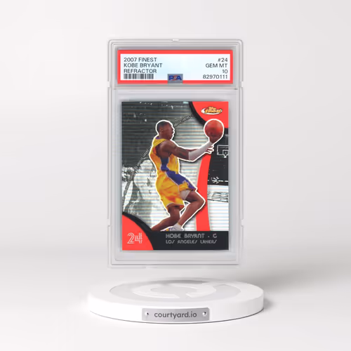 2007 Finest #24 Kobe Bryant - Refractor (PSA 10 GEM MINT)