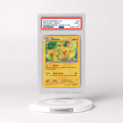2016 POKEMON XY GENERATIONS #26 PIKACHU-HOLO GENERATIONS-TOYS R US