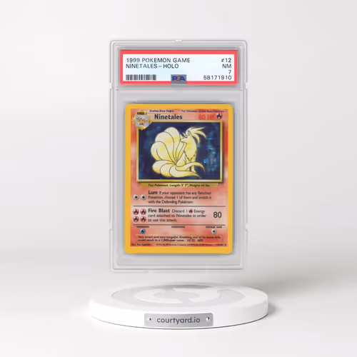 1999 Pokémon Game #12 Ninetales - Holo (PSA 7 NM)