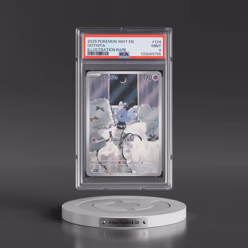 2025 Pokémon Wht EN-White Flare #124 Gothita - Illustration Rare (PSA 9 MINT)