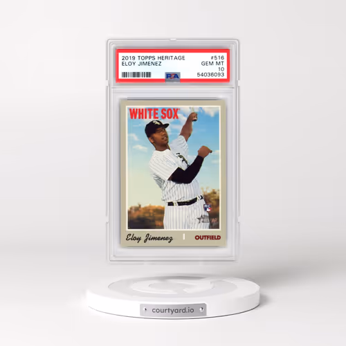 2019 Topps Heritage #516 Eloy Jimenez (PSA 10 GEM MINT)