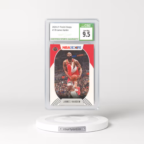 2020 Panini Hoops #178 James Harden (CSG 10 GEM MINT)