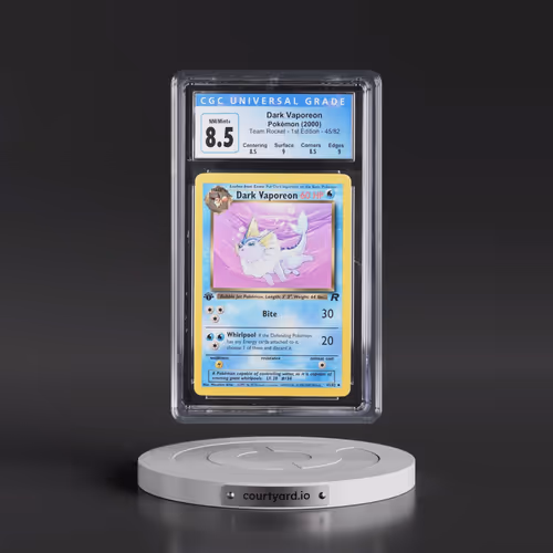 2000 Team Rocket #45/82 Dark Vaporeon - 1st Edition 1st Edition (CGC 8.5 NM-MT+)
