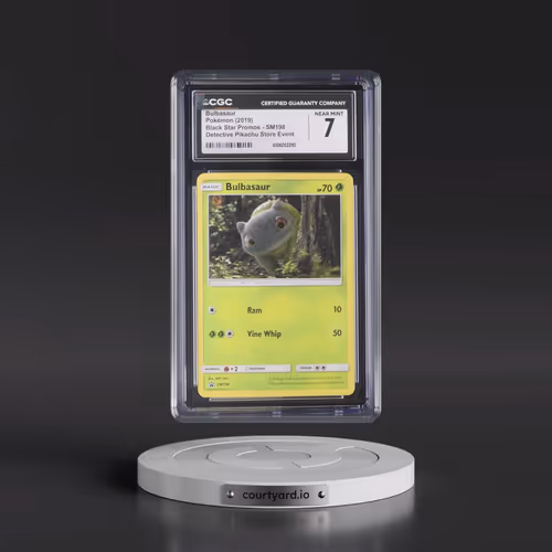 2016 Black Star Promos - Sun & Moon #SM198 Bulbasaur - In-Store Detective Pikachu Event (Cosmos Holo