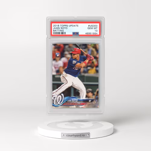 2018 Topps Update #US300 Juan Soto - Batting (PSA 10 GEM MINT)