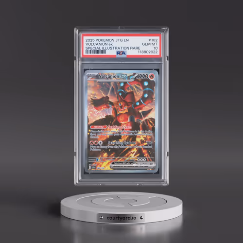 2025 Pokémon Jtg EN-Journey Together #182 Volcanion EX - Holo Special Illustration Rare (PSA 10 GEM