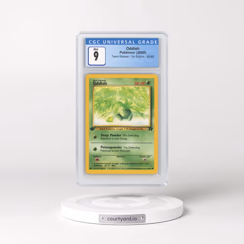 2000 Team Rocket #63/82 Oddish - 1st Edition 1st Edition (CGC 9 MINT)