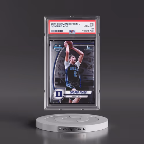 2024 Bowman Chrome University #16 Cooper Flagg (PSA 10 GEM MINT)