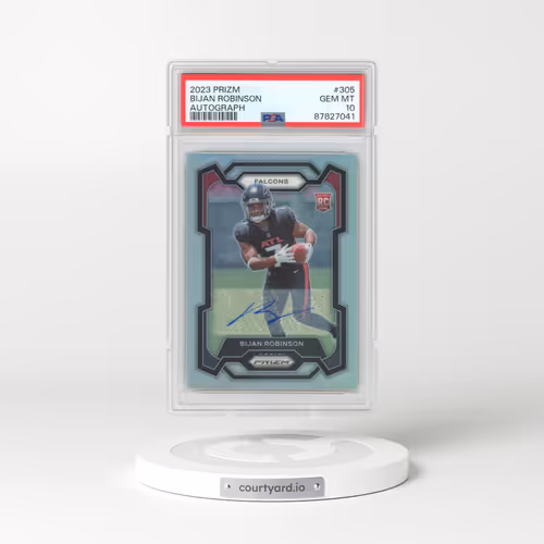 2023 Panini Prizm #305 Bijan Robinson - Autograph (PSA 10 GEM MINT)