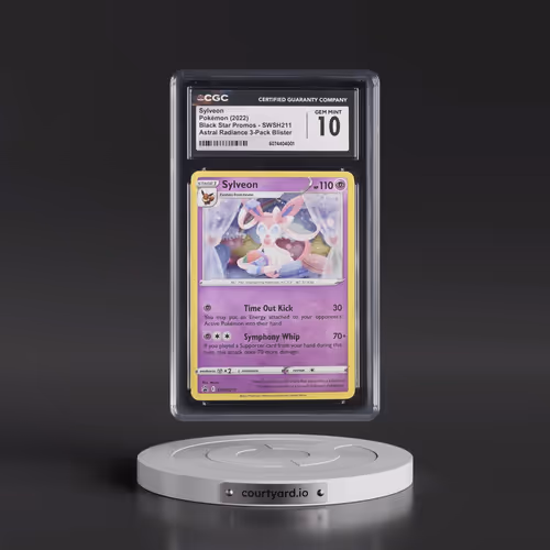 2022 Pokémon Swsh Black Star Promo #211 Sylveon - Holo Astral Radiance Three Pack Blisters (CGC 10 G
