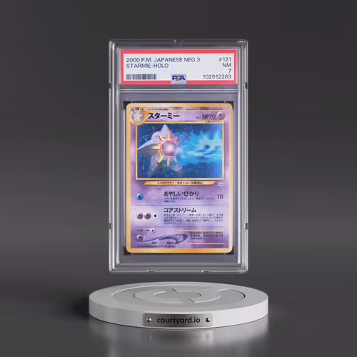 2000 Pokémon Neo 3 #121 Starmie - Holo (PSA 7 NM)
