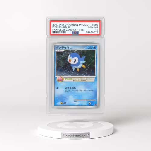 2007 Pokémon Promo #003 Piplup - Holo Fan Club 2,000 Exp Pts. (PSA 10 GEM MINT)