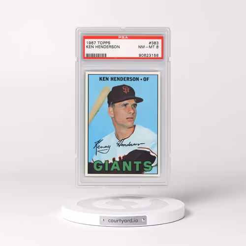 1967 Topps #383 Ken Henderson (PSA 8 NM-MT)