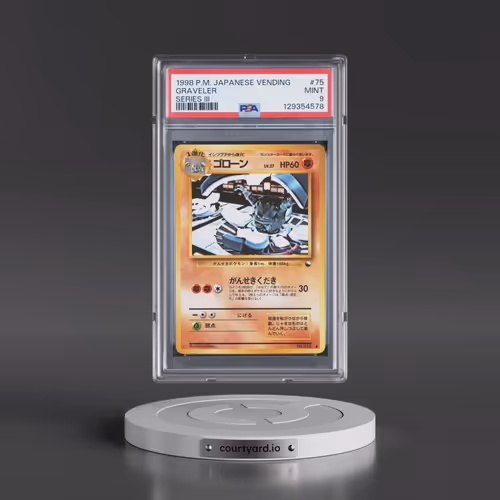1998 Pokémon Vending #75 Graveler - Series III (PSA 9 MINT)